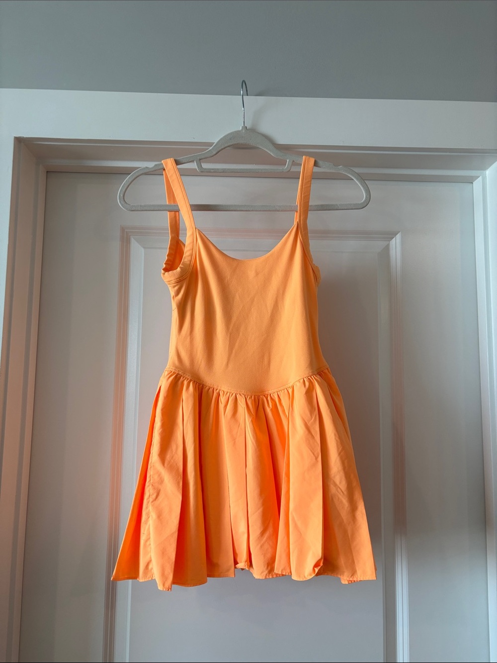 FP Movement by Free People Bright Orange Tank Dress with Skirt